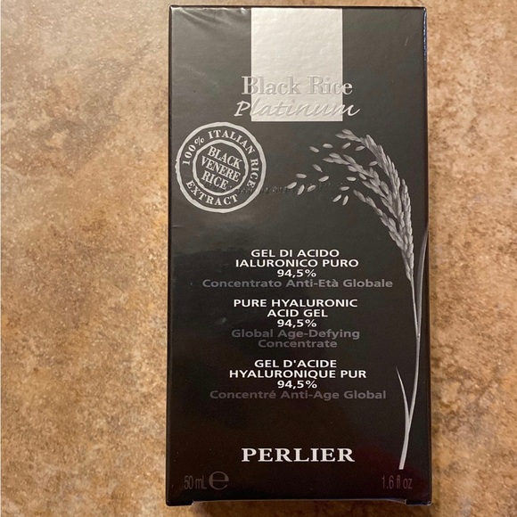 New sealed Perlier Black rice platinum pure hyaluronic acids gel